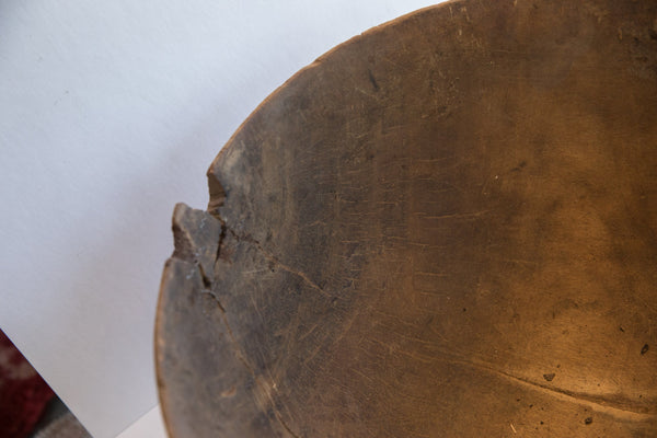 Antique African Hand Carved Wooden Bowl // ONH Item: ab02064, Image 2