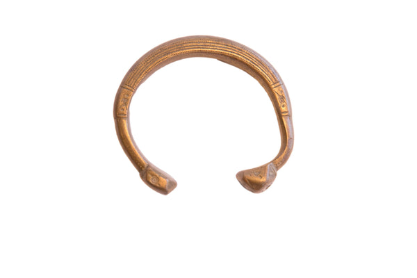 Antique African Snake Cuff Bracelet // ONH Item: ab02142
