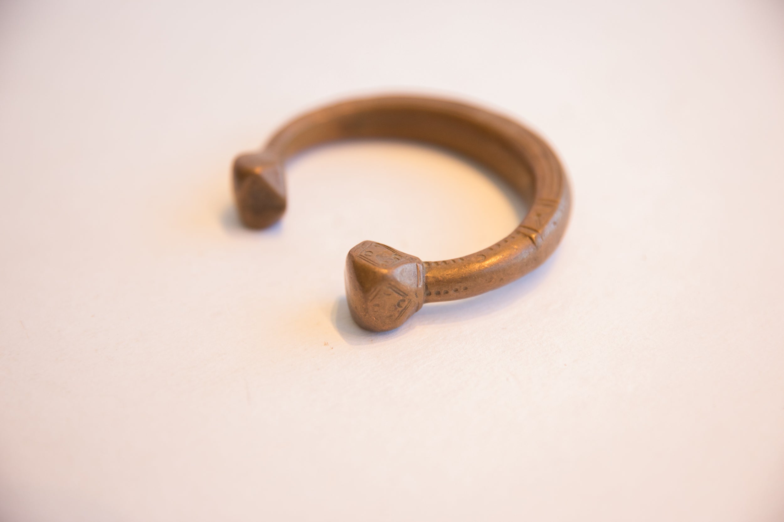 Antique African Copper Snake Cuff Bracelet // ONH Item: ab02145, Image 1
