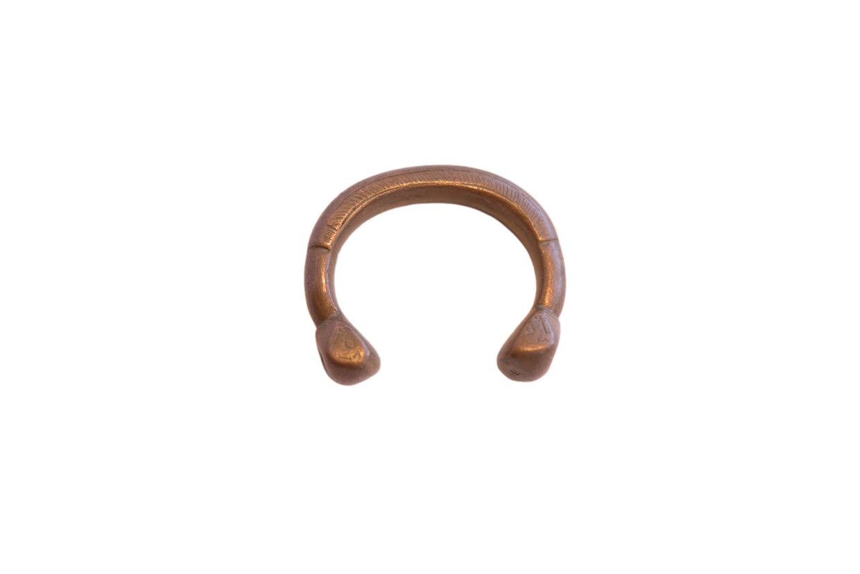 Antique African Copper Snake Cuff Bracelet // ONH Item: ab02148