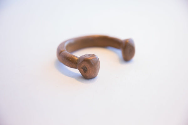 Antique African Copper Snake Cuff Bracelet // ONH Item: ab02148, Image 1