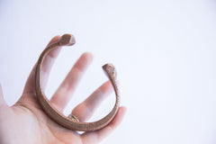 Antique African Copper Snake Cuff Bracelet // ONH Item: ab02152, Image 4