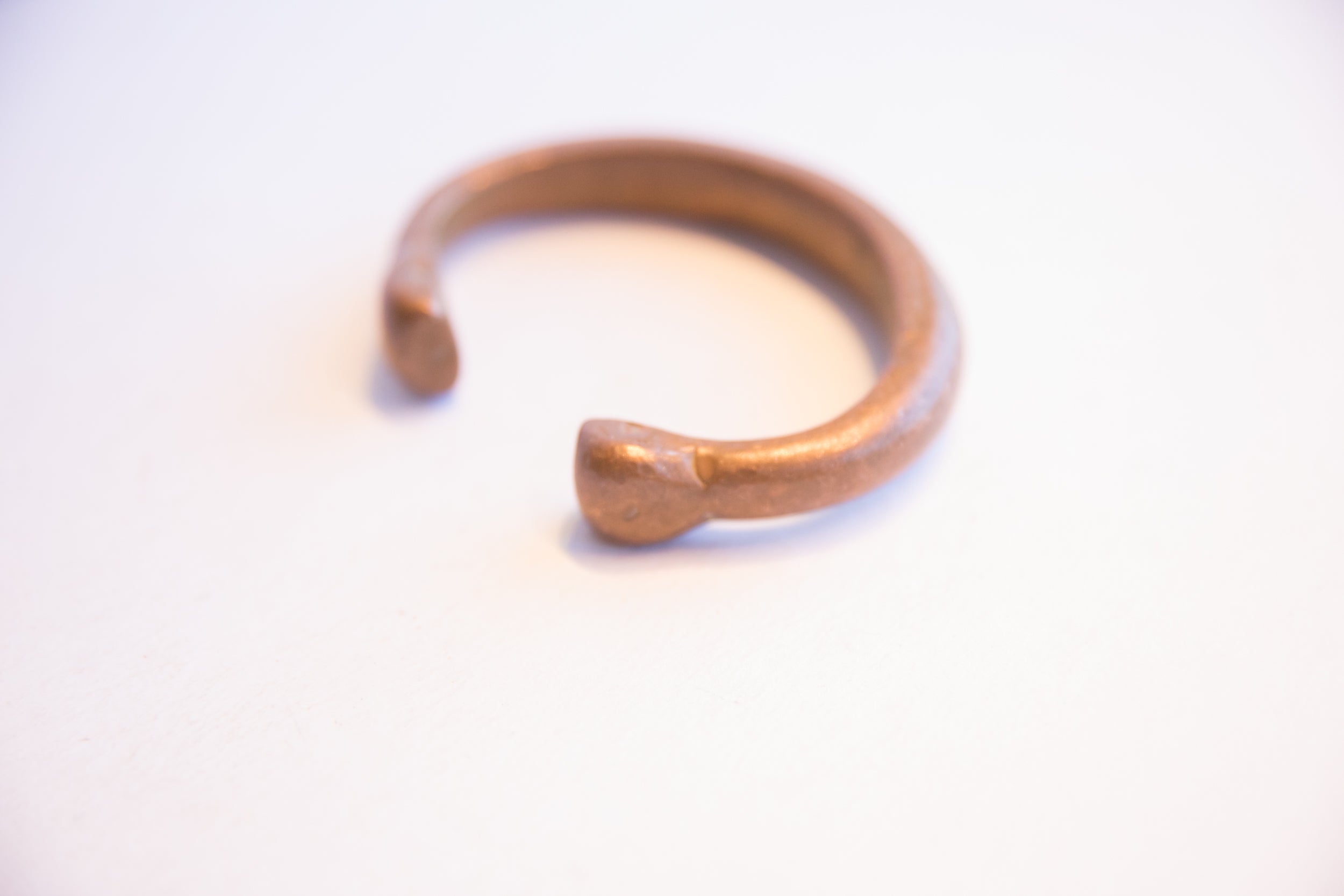 Antique African Copper Snake Cuff Bracelet // ONH Item: ab02159, Image 1