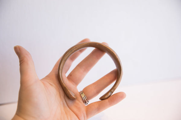 Antique African Copper Snake Cuff Bracelet // ONH Item: ab02160, Image 5
