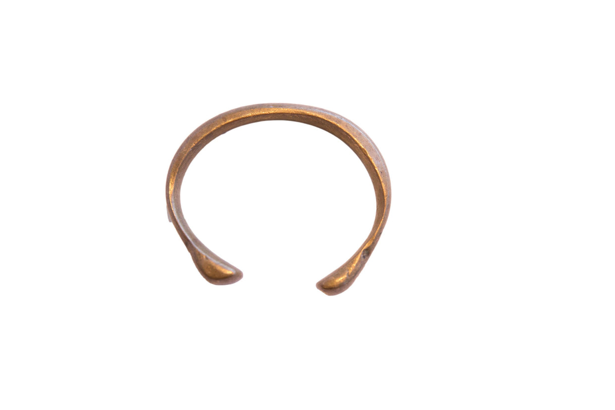 Antique African Bronze Snake Cuff Bracelet // ONH Item: ab02169