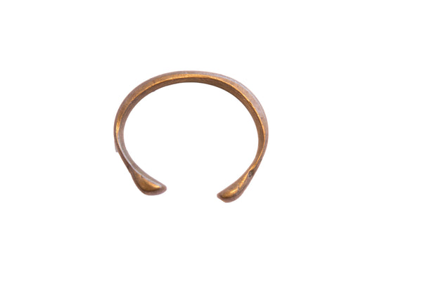 Antique African Bronze Snake Cuff Bracelet // ONH Item: ab02169