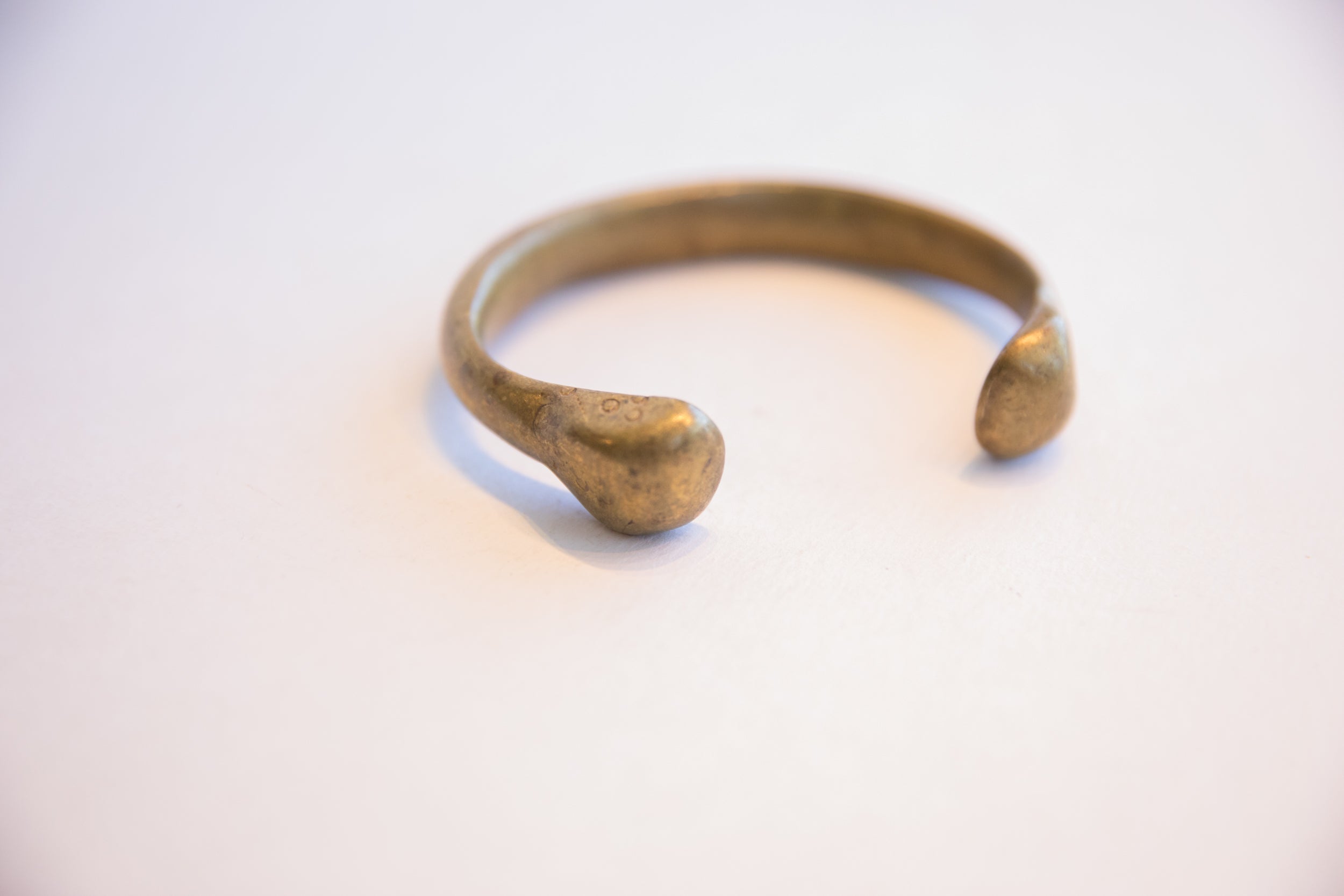 Antique African Bronze Snake Cuff Bracelet // ONH Item: ab02172, Image 1