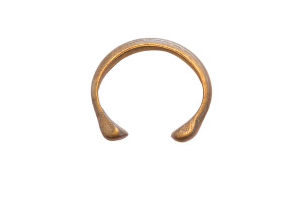 Antique African Bronze Snake Cuff Bracelet // ONH Item: ab02173