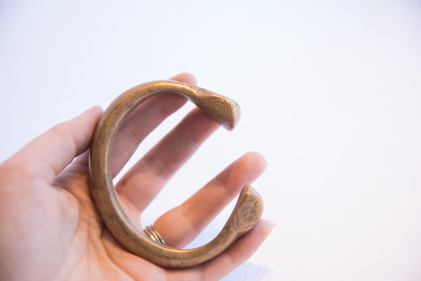 Antique African Snake Cuff Bracelet // ONH Item: ab02182, Image 4