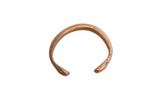 Antique handmade African snake cuff bracelet with a warm bronze patina and fine etched details.