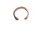 Collectible antique African snake cuff bracelet with a hand-forged form and rich, aged patina.