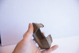 View into the vintage African cuff, highlighting its substantial thickness and aged patina.