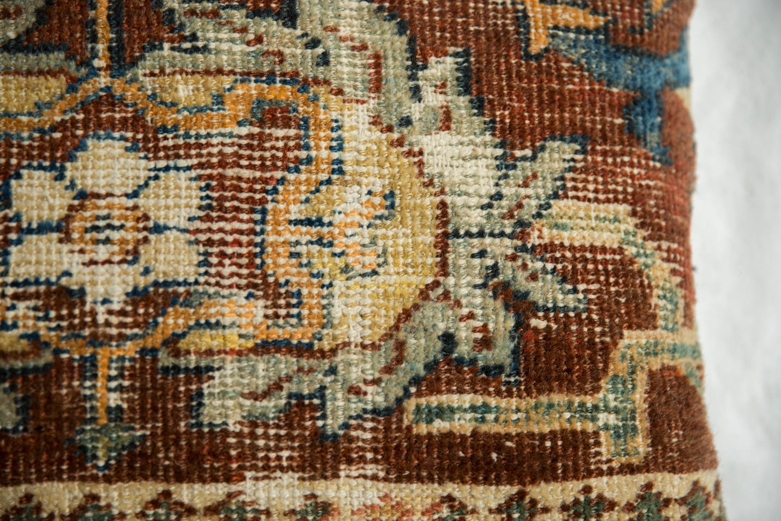 Antique Ziegler Mahal Rug Fragment Pillow // ONH Item AS13043A13019A, Image 1