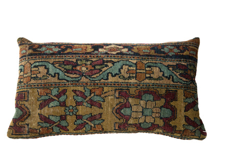 Antique Kerman Rug Fragment Pillow // ONH Item AS13046A13033A