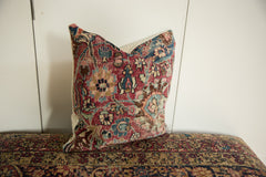 Vintage Meshed Rug Fragment Pillow // ONH Item AS13049A13036A, Image 3