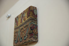 Decorative Cork Board Antique Kerman Rug Fragment Art // ONH Item AS13050A1126Z, Image 6