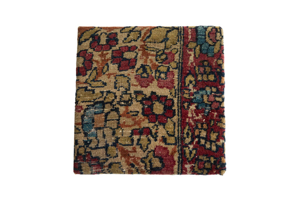 Decorative Cork Board Antique Kerman Rug Fragment Art // ONH Item AS13051A1107Z