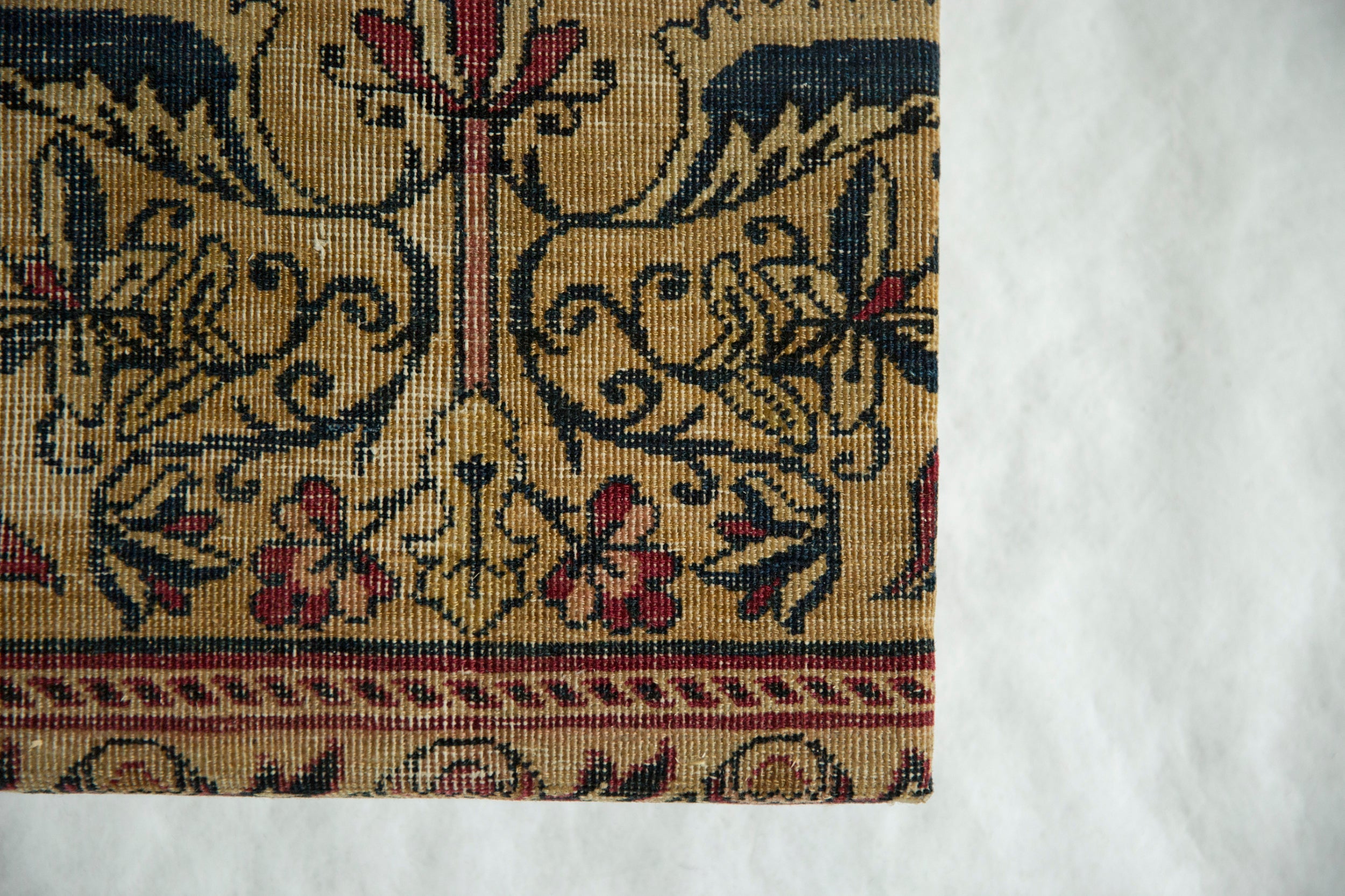 Decorative Cork Board Antique Kerman Rug Fragment Art // ONH Item AS13051A1108Z, Image 1