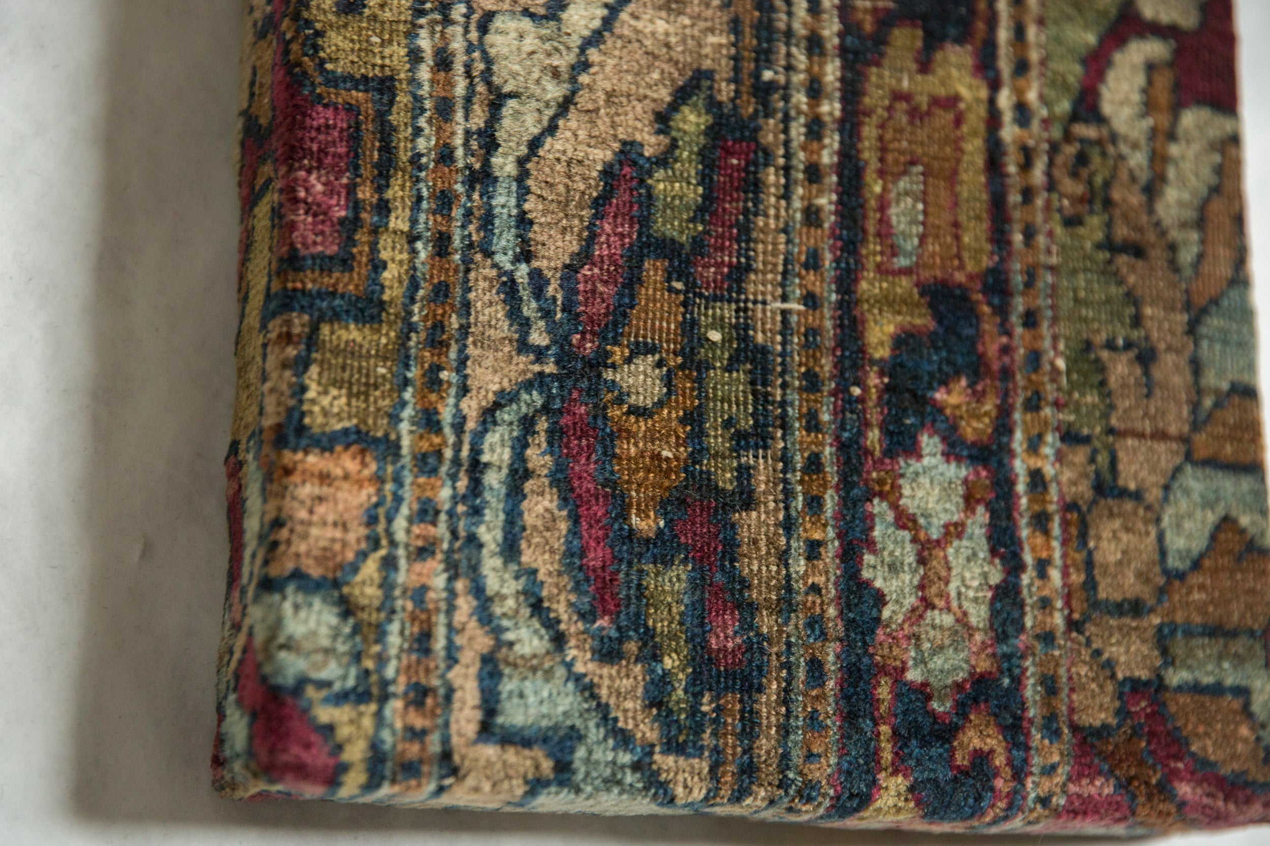 Decorative Cork Board Antique Kerman Rug Fragment Art // ONH Item AS13051A1112Z, Image 1