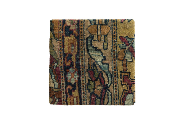 Decorative Cork Board Antique Kerman Rug Fragment Art // ONH Item AS13051A1124Z