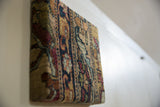 Profile view highlighting the substantial depth and plush wool texture of the Kerman rug art.