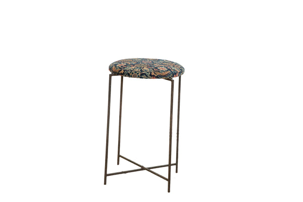Reclaimed Antique Rug Fragment Side Table Stand 1 of 7 // ONH Item: AS3282A12722A