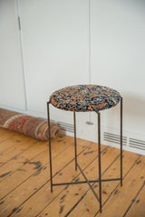 Reclaimed Antique Rug Fragment Side Table Stand 2 of 7