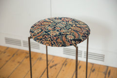 Reclaimed Antique Rug Fragment Side Table Stand 7 of 7