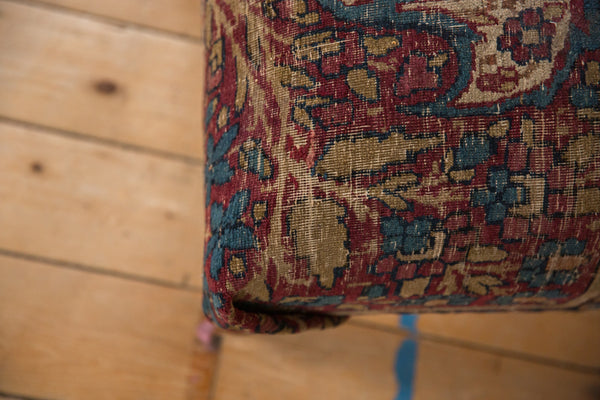 Antique Persian Kerman Rug Ottoman Coffee Table // ONH Item AS8097A1104Z, Image 8