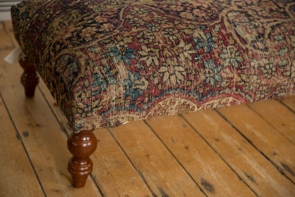 Antique Persian Kerman Rug Ottoman Coffee Table // ONH Item AS8097A1105Z, Image 1