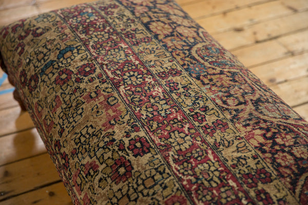 Antique Persian Kerman Rug Ottoman Coffee Table // ONH Item AS8097A1105Z, Image 7