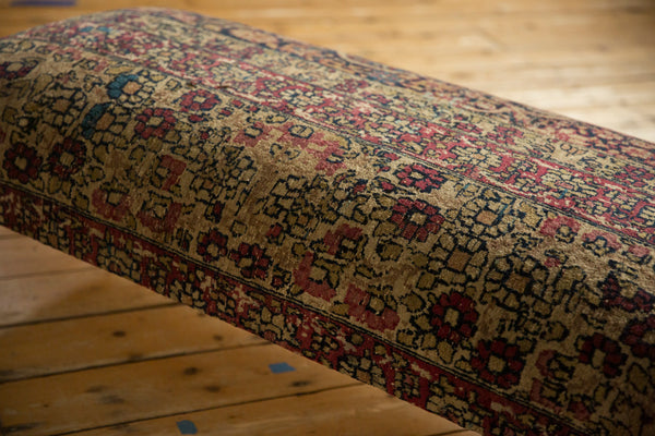 Antique Persian Kerman Rug Ottoman Coffee Table // ONH Item AS8097A1105Z, Image 3