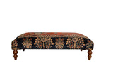 Reclaimed Vintage Persian Rug Ottoman Coffee Table