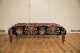 Reclaimed Vintage Persian Rug Ottoman Coffee Table