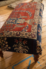 Reclaimed Vintage Persian Rug Ottoman Coffee Table
