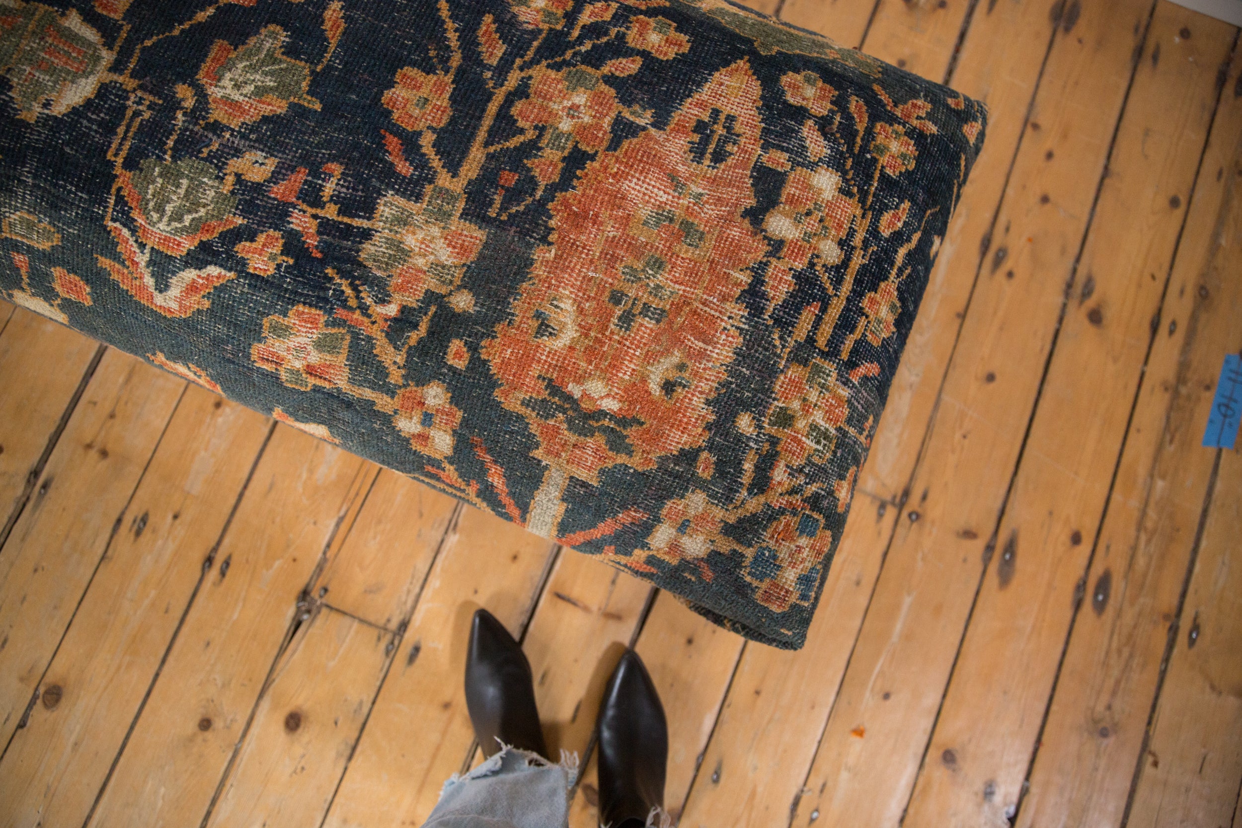 Antique Persian Rug Ottoman Coffee Table // ONH Item AS8097A4761A, Image 1