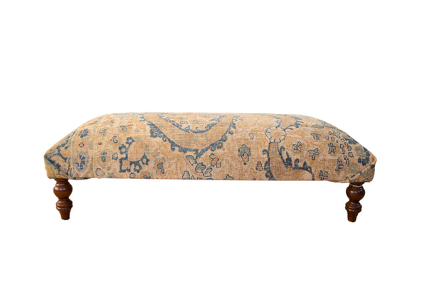 Vintage Persian Rug Ottoman Coffee Table // ONH Item AS8097A8336A Image 10