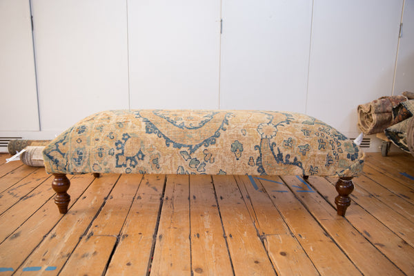 Vintage Persian Rug Ottoman Coffee Table // ONH Item AS8097A8336A Image 11