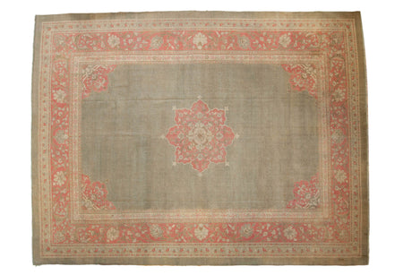 10x13.5 Vintage Distressed Antique Washed Armenian Agra Design Carpet