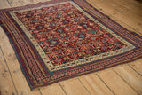 4x5 Antique Caucasian Square Rug
