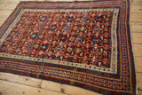 4x5 Antique Caucasian Square Rug