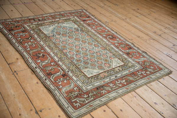Vintage Distressed Kurd Square Rug // ONH Item: ct001404, Image 3