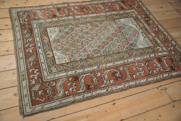Vintage Distressed Kurd Square Rug // ONH Item: ct001404, Image 5