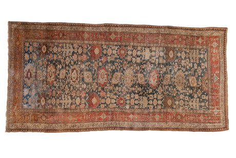 5.5x11 Antique Fine Distressed Bijar Rug Runner