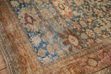 Close view of the antique Bijar runner's low pile and geometric arabesque patterns.