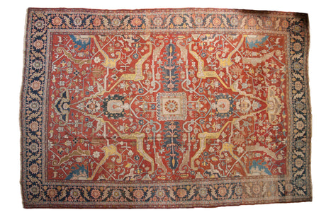 11.5x16.5 Antique Heriz Carpet