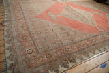 Antique Halvai Bijar carpet's outer dragon and main samovar turtle design borders.
