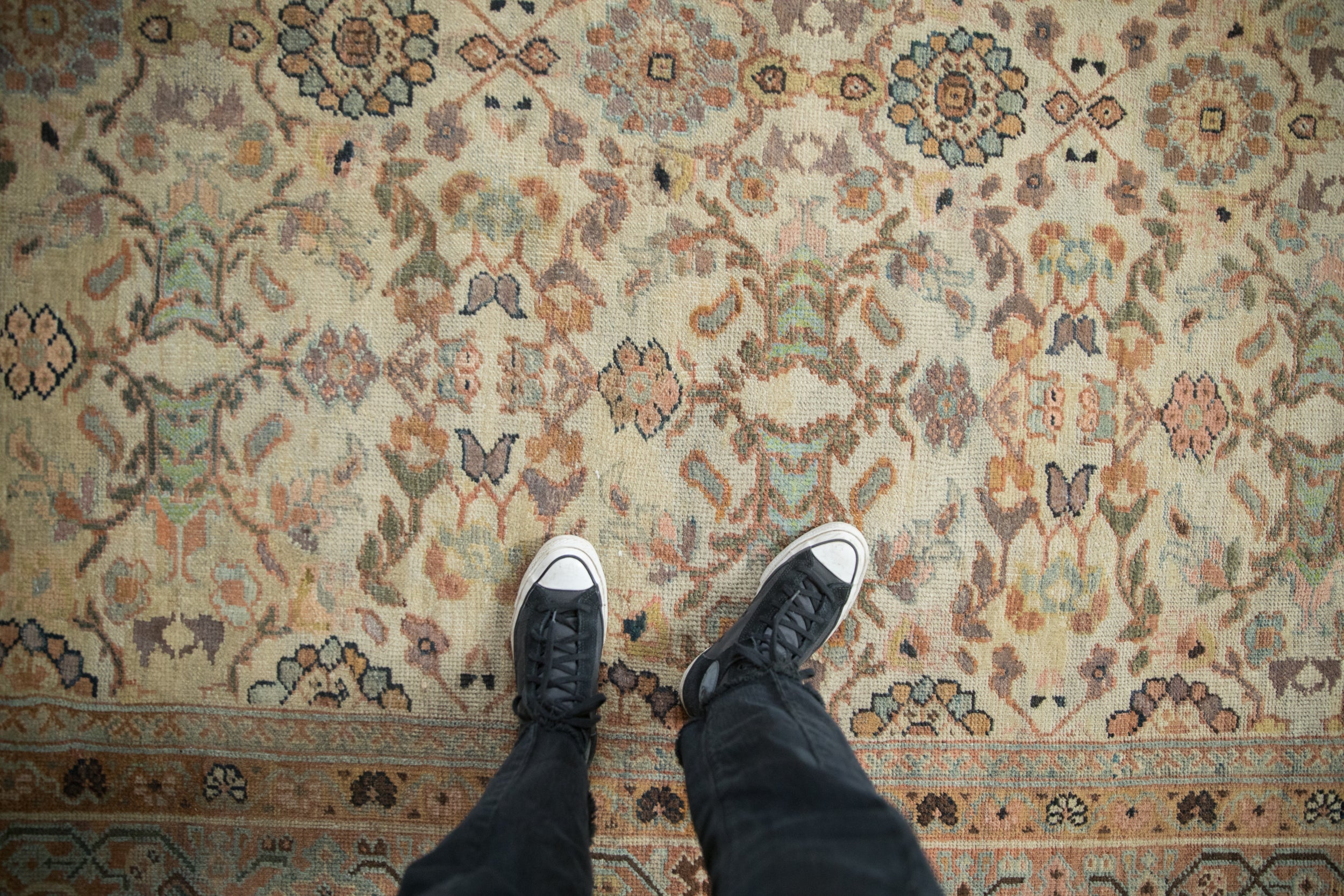 Antique Mahal Carpet // ONH Item: ct001716, Image 1