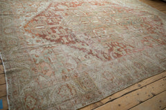 9.5x12.5 Vintage Distressed Heriz Carpet