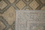 The hand-knotted foundation of a Turkish Sivas rug beside its distressed geometric low pile.